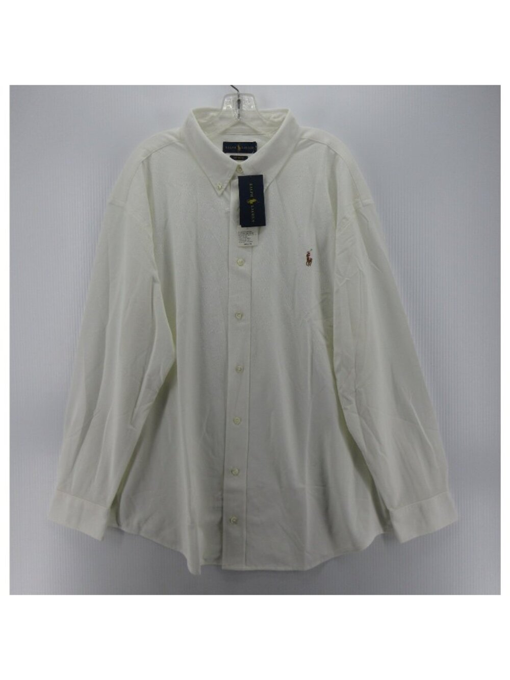 Ralph Lauren Shirt 2XB Big Knit Oxford Button Down Flesh Pony Cotton